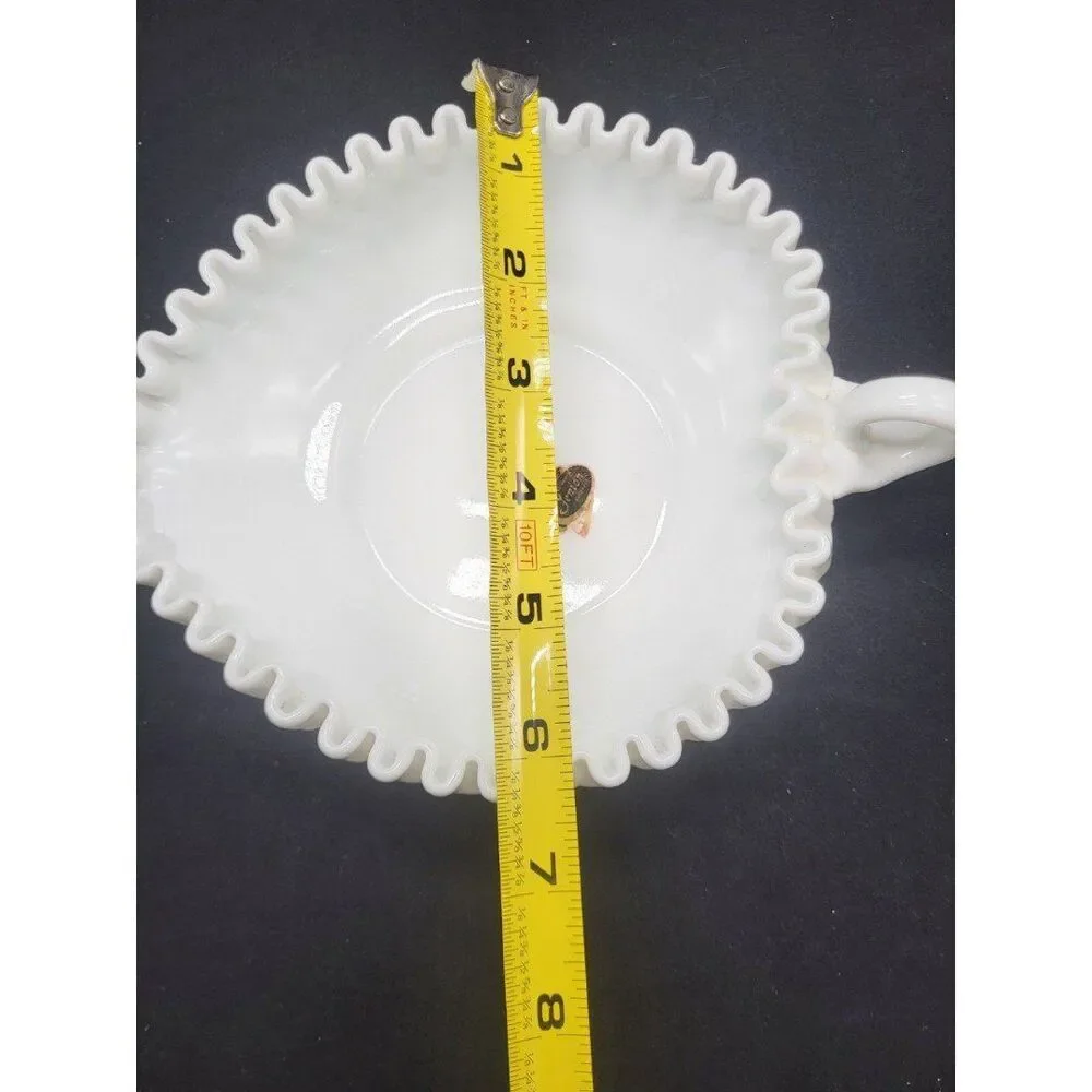 Fenton Handled Nappy Heart Candy Dish/Bowl
